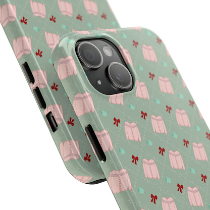 Tis The Sweater Season Green Tough Phone Case