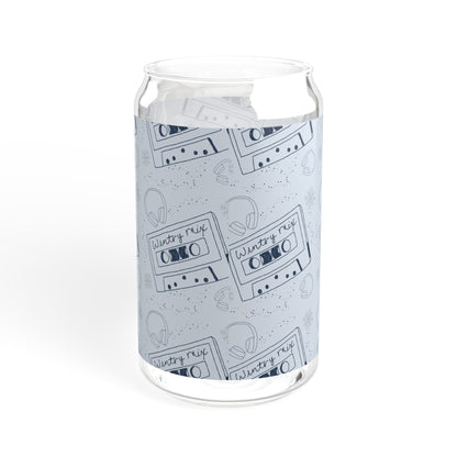 Wintry Mix Sipper Glass, 16oz