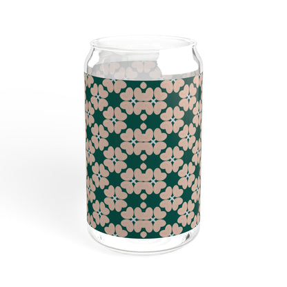 Lucky Pink Clovers Sipper Glass, 16oz