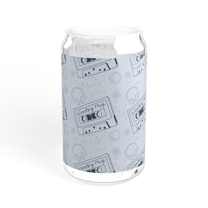 Wintry Mix Sipper Glass, 16oz