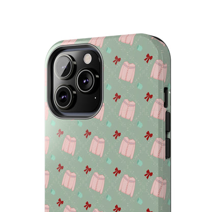 Tis The Sweater Season Green Tough Phone Case