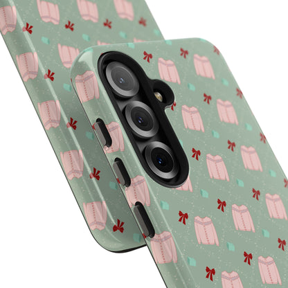 Tis The Sweater Season Green Tough Phone Case