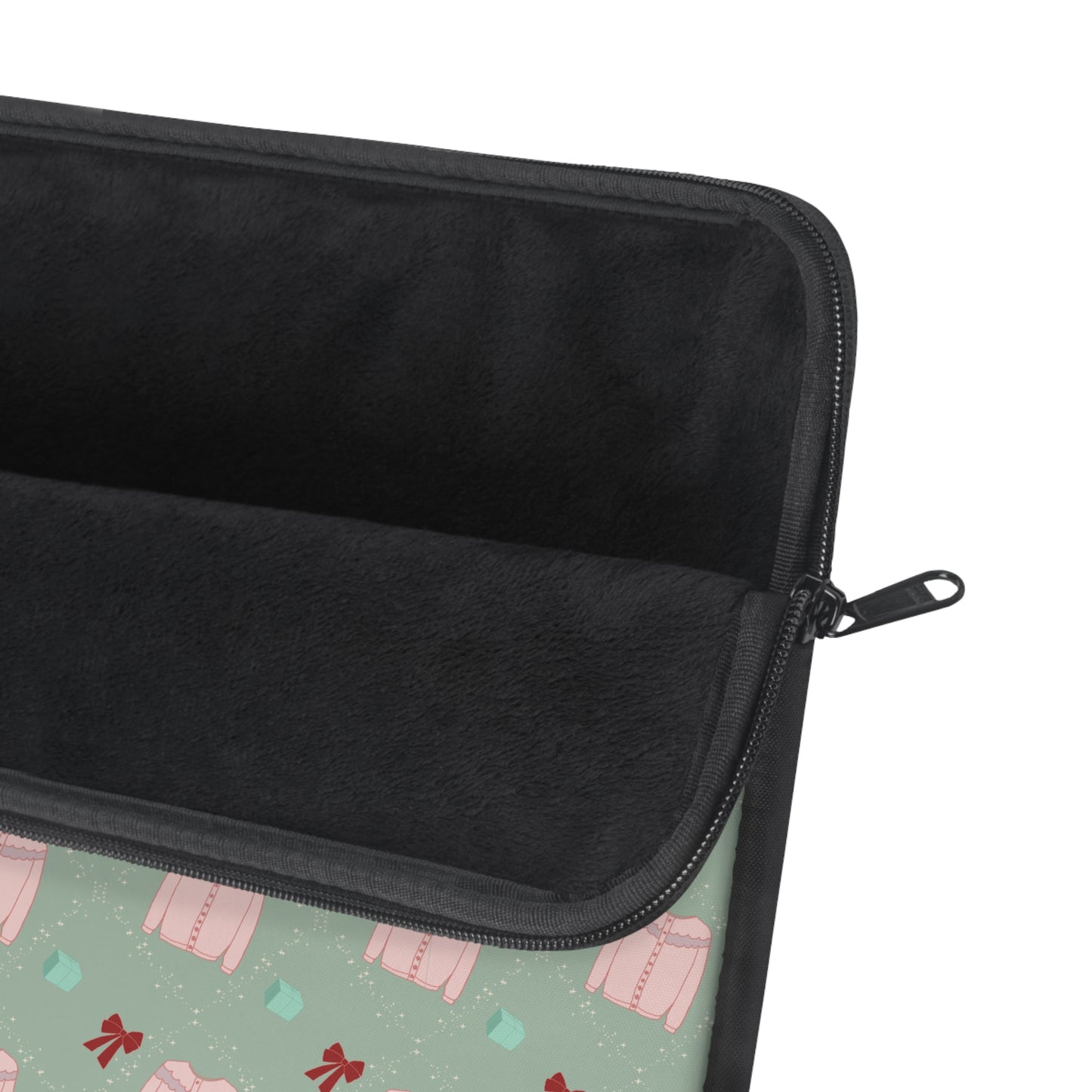 Tis the Sweater Season Green Laptop Sleeve