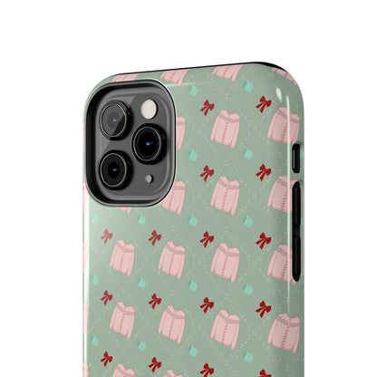 Tis The Sweater Season Green Tough Phone Case