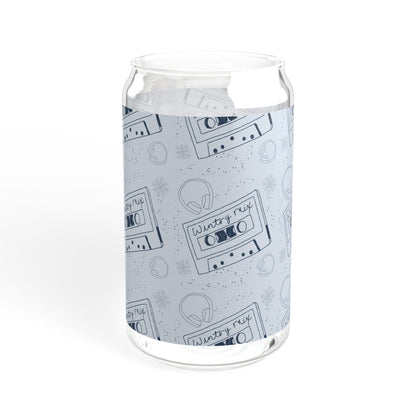 Wintry Mix Sipper Glass, 16oz