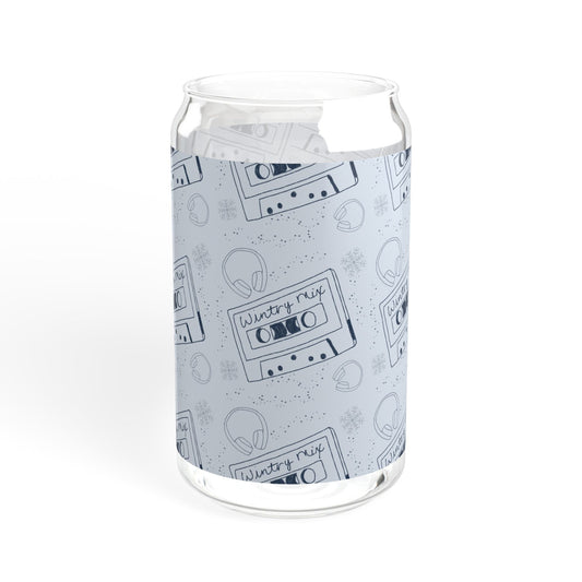 Wintry Mix Sipper Glass, 16oz