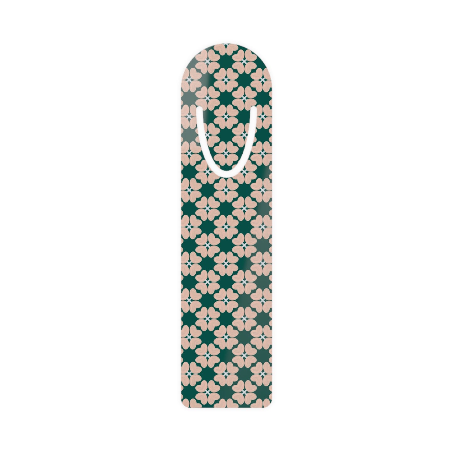 Lucky Pink Clover Bookmark