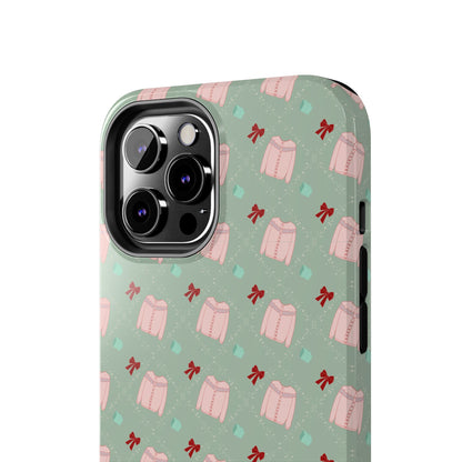 Tis The Sweater Season Green Tough Phone Case