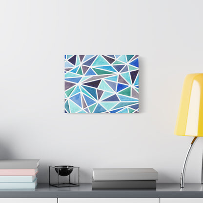 Broken Blues on Matte Canvas, Stretched, 1.25"