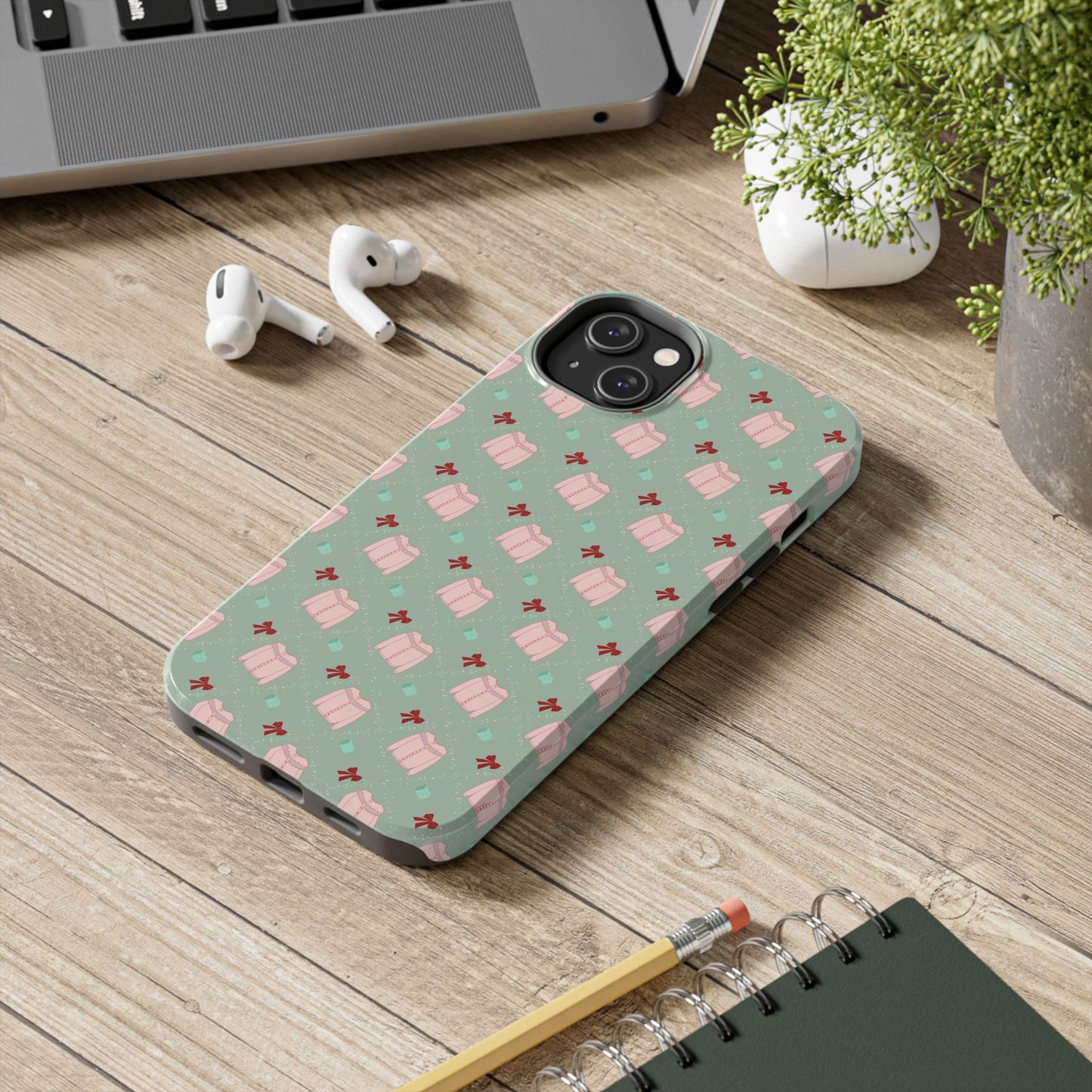 Tis The Sweater Season Green Tough Phone Case