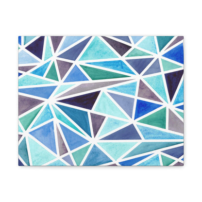 Broken Blues on Matte Canvas, Stretched, 1.25"