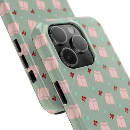 Tis The Sweater Season Green Tough Phone Case