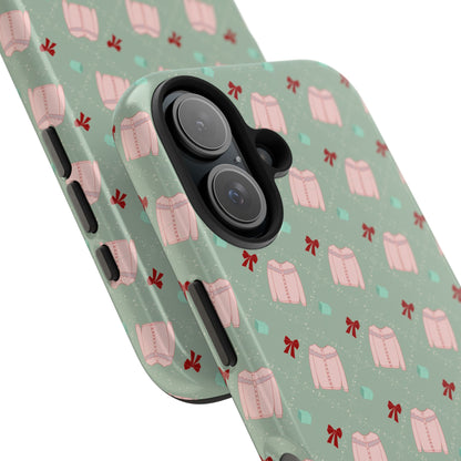 Tis The Sweater Season Green Tough Phone Case