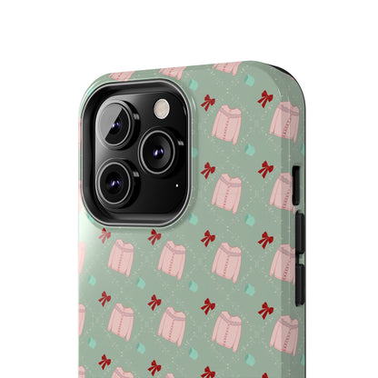 Tis The Sweater Season Green Tough Phone Case