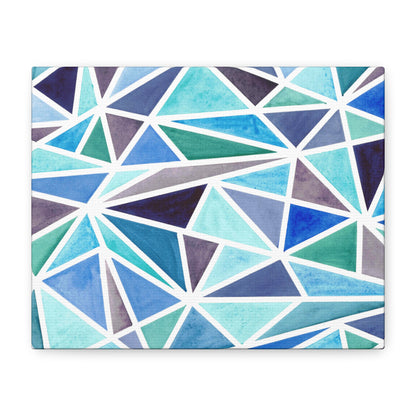 Broken Blues on Matte Canvas, Stretched, 1.25"