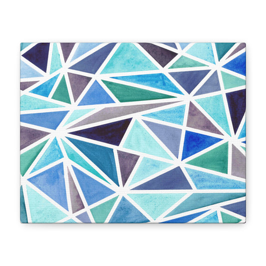 Broken Blues on Matte Canvas, Stretched, 1.25"