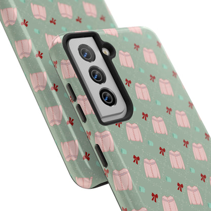 Tis The Sweater Season Green Tough Phone Case