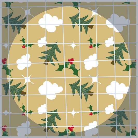 O Christmas Tree Seamless Pattern 300 DPI PNG Instant Digital Download