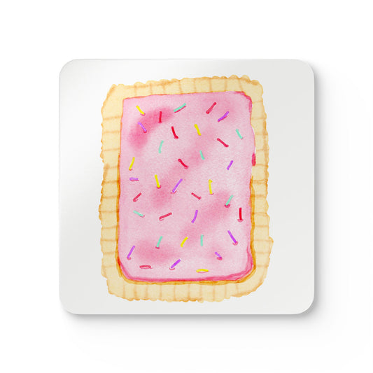Pink Pastry Corkwood Coaster Set