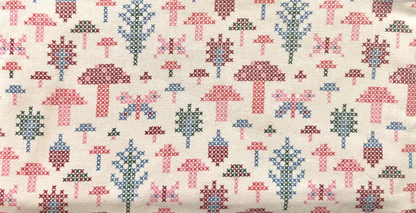 Cross-Stitch Flat-Zip Pouch