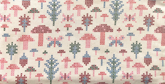 Cross-Stitch Flat-Zip Pouch