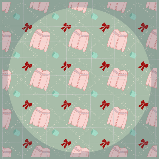 Tis The Sweater Season Seamless Pattern 300 DPI PNG Instant Digital Download