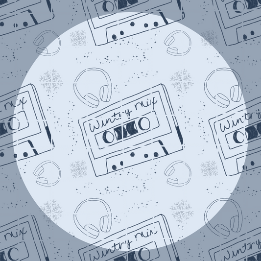 Wintry Mix Seamless Pattern 300 DPI PNG Instant Digital Download